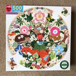 Woodland Creatures round puzzle
